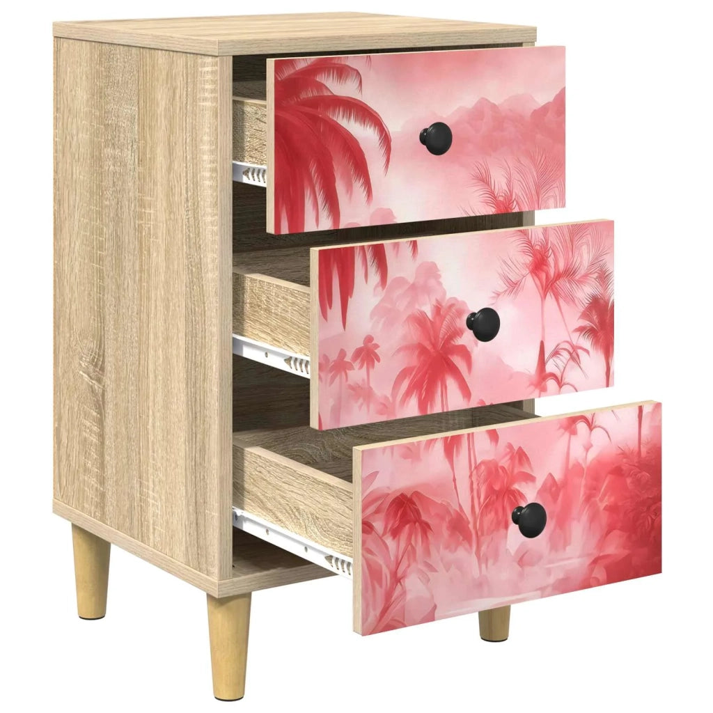 Armadio da Notte AACHEN 2 pz Rovere Sonoma 36 x 33 x 60 cm 8007304