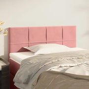 Testiera-Testata-Testiera Decorativa Rosa 80x5x78/88 cm in Velluto 835348