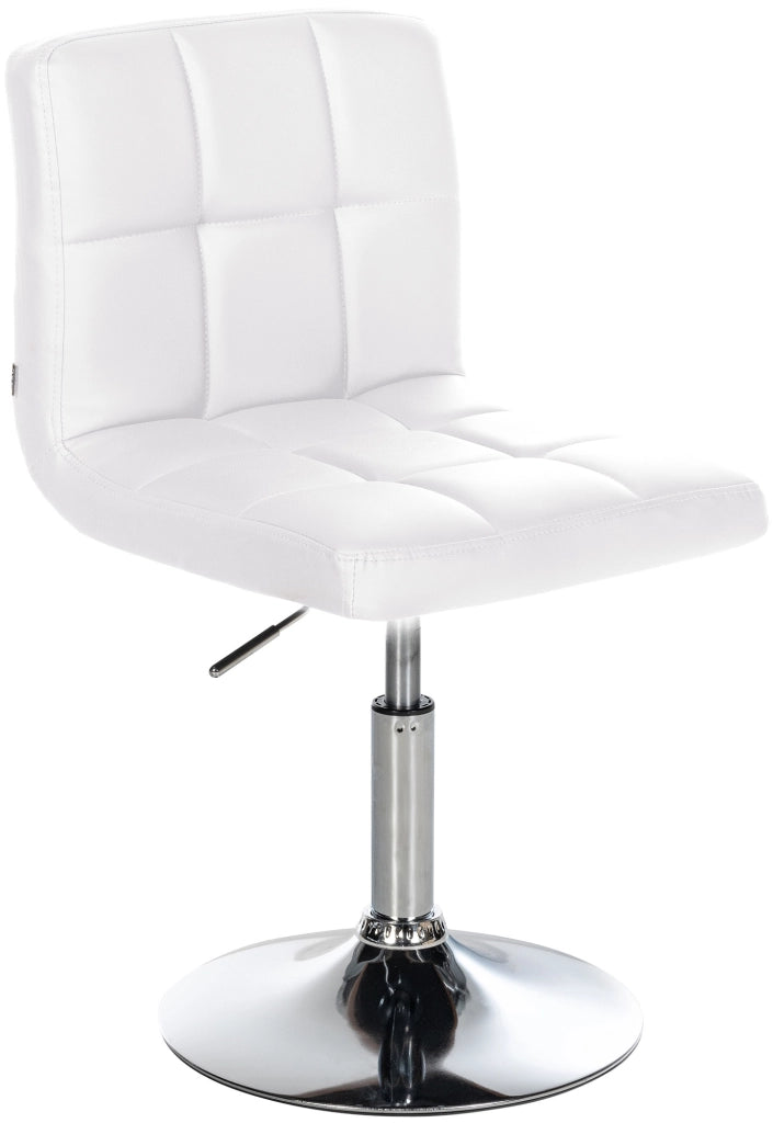Sedia lounge Palma V2 in similpelle bianco