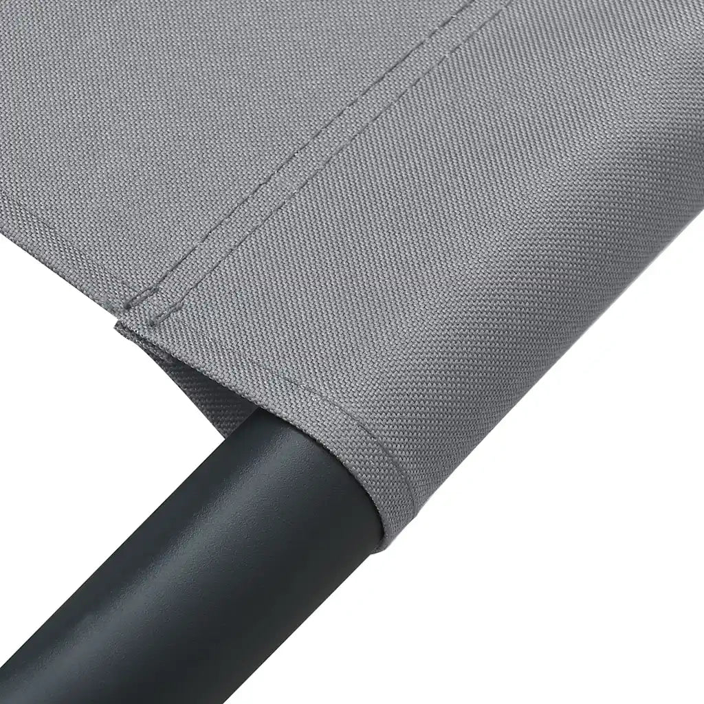Lettino Prendisole con Baldacchino e Cuscini Grigio cod mxl 67346