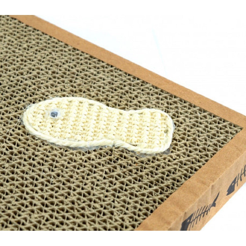 Trade Shop - Tiragraffi Nobleza Per Gatti Cartone Profumato 38.2 X 23 X 4 Cm Fishing Box -