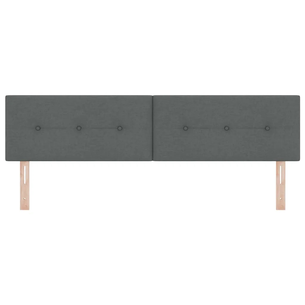Testiera LED con strisce LED Grigio scuro 180 cm Tessuto 3338149