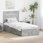 Struttura del letto-Giroletto Grigio Certo e Argento 70 x 190 cm 509656