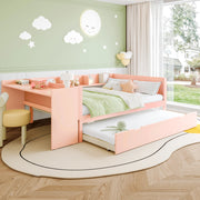 Letto Contenitore Matrimoniale Imbottito 140x200 cm con Testiera Contenitore; Rosa