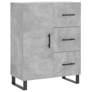 Credenza | Madia | Buffet da pranzo | Armadio da pranzo Grigio Cemento 69,5x34x90 cm in Legno Multistrato