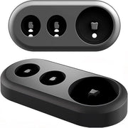 Oggetto di organizzazione per la borsa da bagno con 2 supporti per spazzole elettriche - Organizzatore per la borsa da bagno per spazzole elettriche (nero)