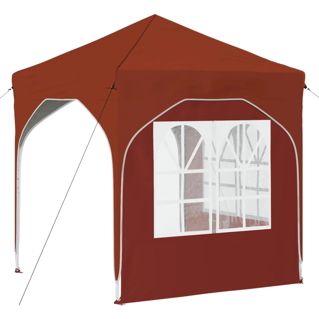 Tenda per feste a pop-up-Gazebo 192 x 192 x 245 cm Terracotta 645960