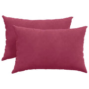 Cuscini da Divano 2 pz | Cuscini per sedie Rosso Vino 60 x 40 cm Tessuto in Cords