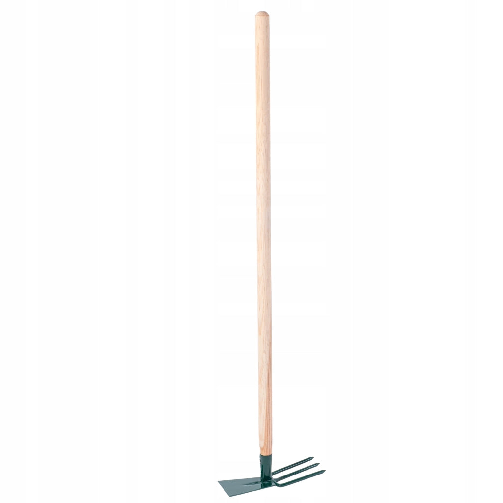 Zappa da giardino KADAX per scavare con forca da 7 cm e gancio da 83 cm