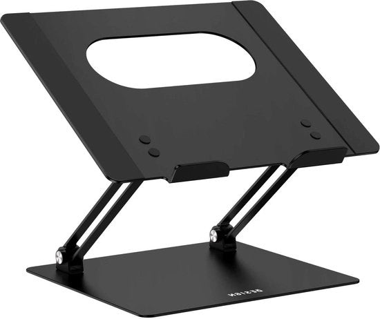 Supporto portatile per laptop ergonomico regolabile in alluminio - LS10 supporto per notebook Riser per laptop da 10 a 14 pollici - Nero