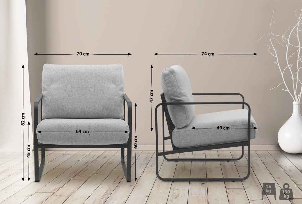 Lounger Manea Stoff