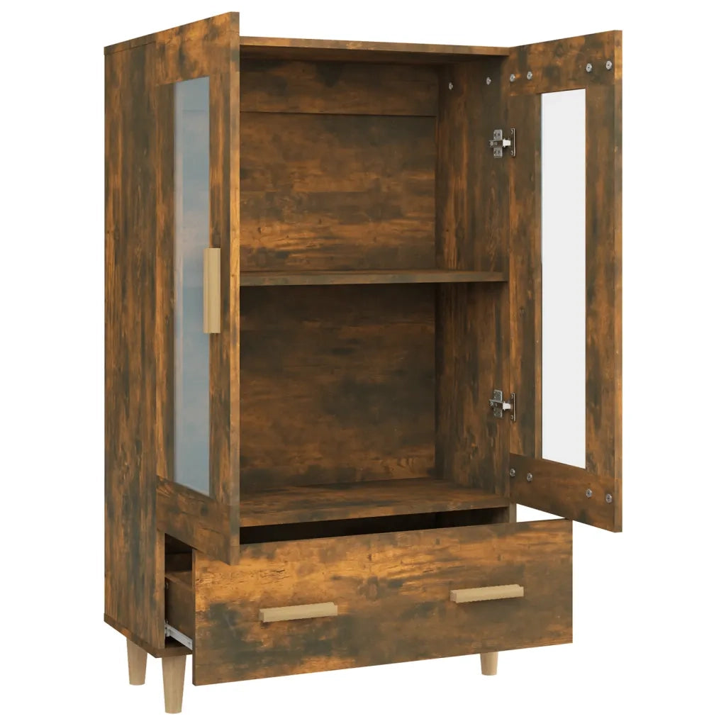 Credenza Rovere Fumo 70x31x115 cm in Legno Multistrato cod mxl 28060