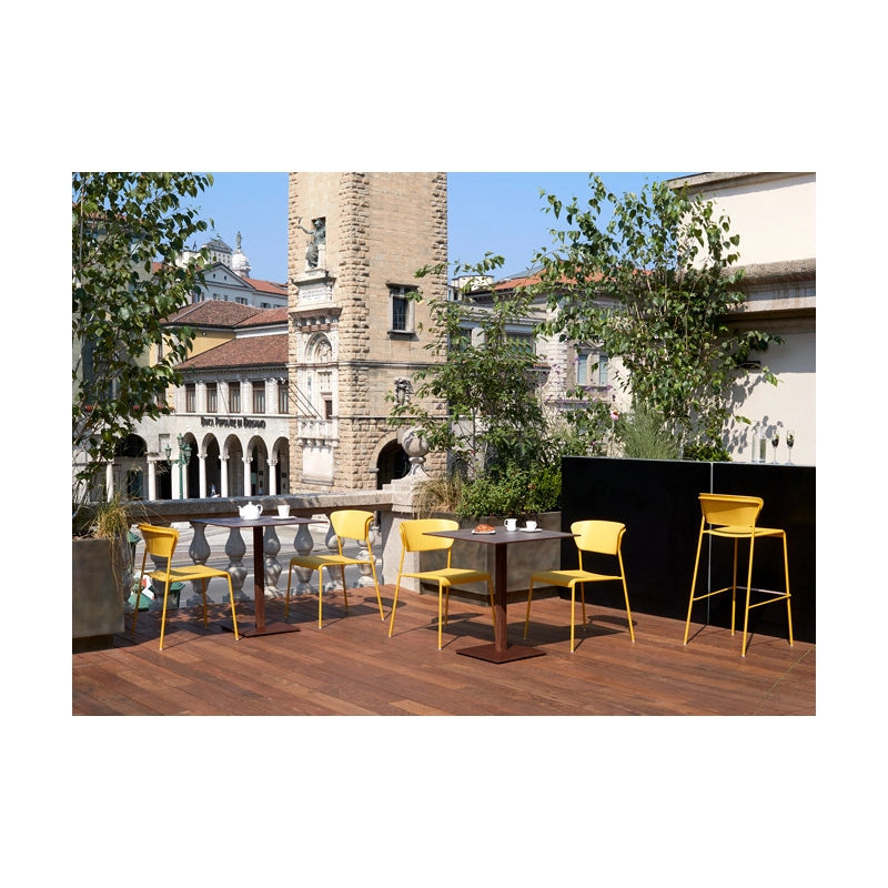 SET DUE SGABELLO LISA TECNOPOLIMERO HT 75CM SCAB DESIGN MADE IN ITALY - Tortora 15