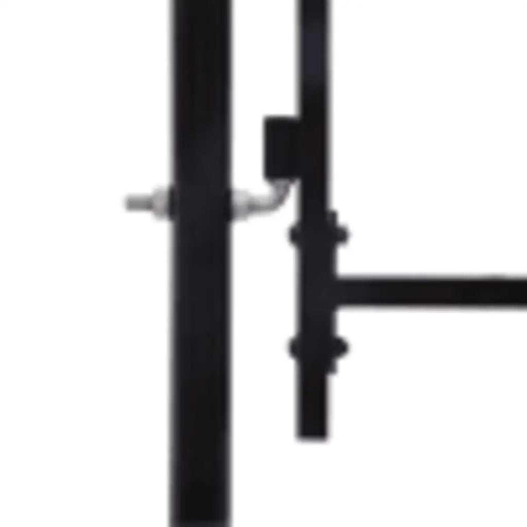Cancello per recinzione Woerden Doppia porta con punta superiore 299,5x249,5 cm 145738