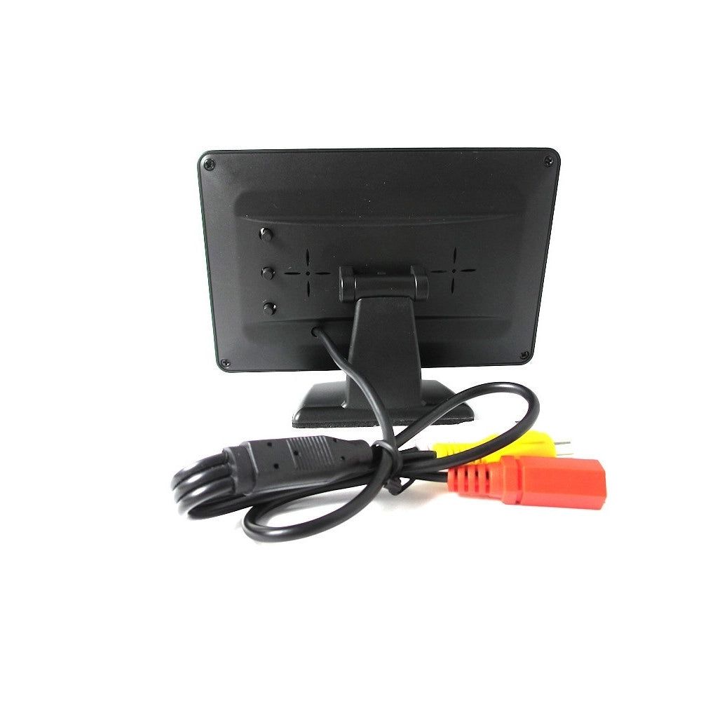Trade Shop - Kit Telecamera Retromarcia Monitor 4,3" Tft Lcd Staffata Cablata Auto Camper -