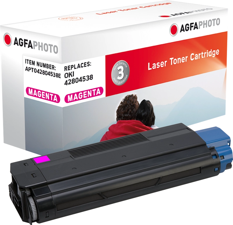 ORIGINAL Agfa Photo toner magenta APTO42804538E ~3000 Seiten Agfa Photo 42804538