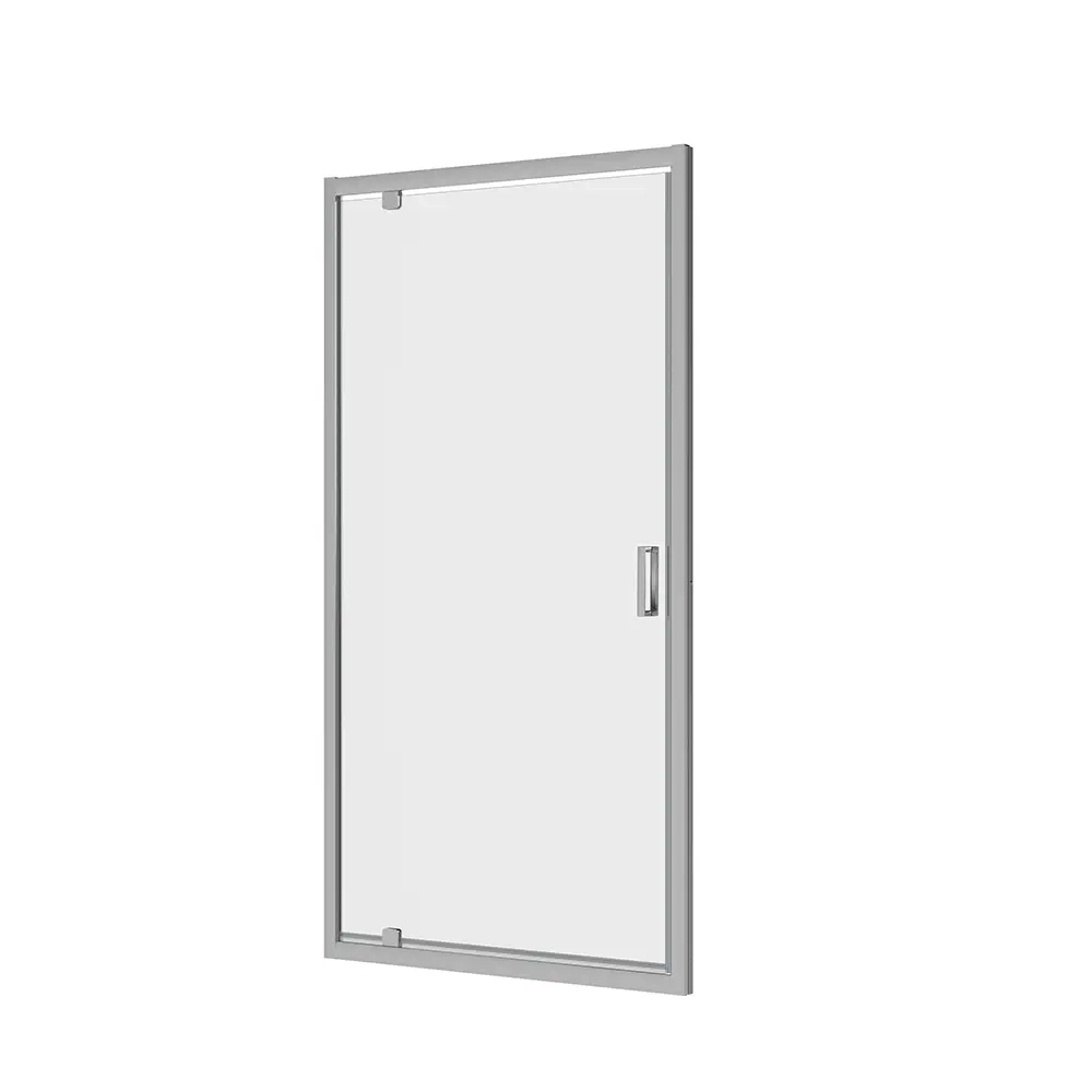 Porta doccia 80 cm apertura a battente vetro trasparente | Apulia