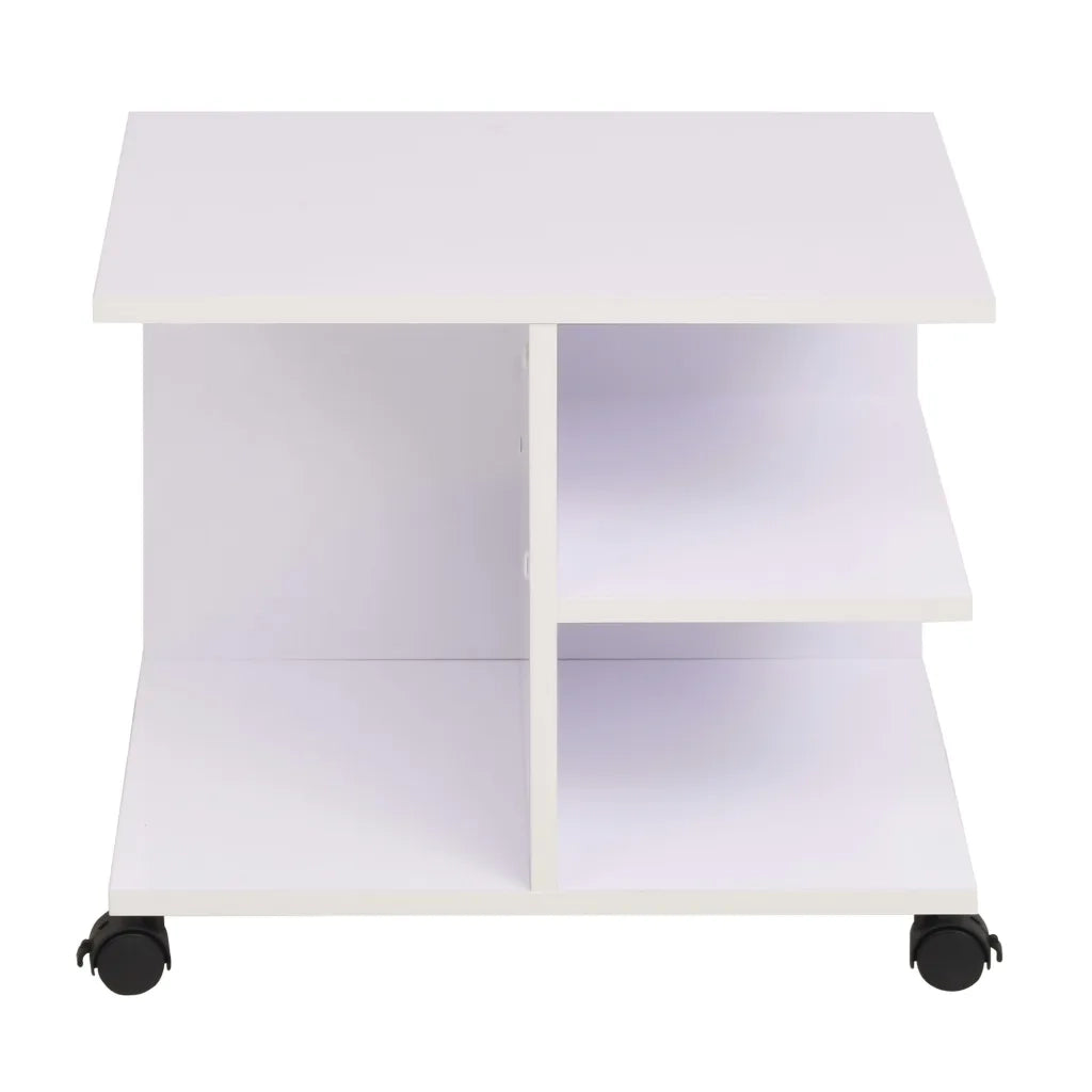 Scaffale con Ruote 50x35x42 cm Bianco CFW3571268