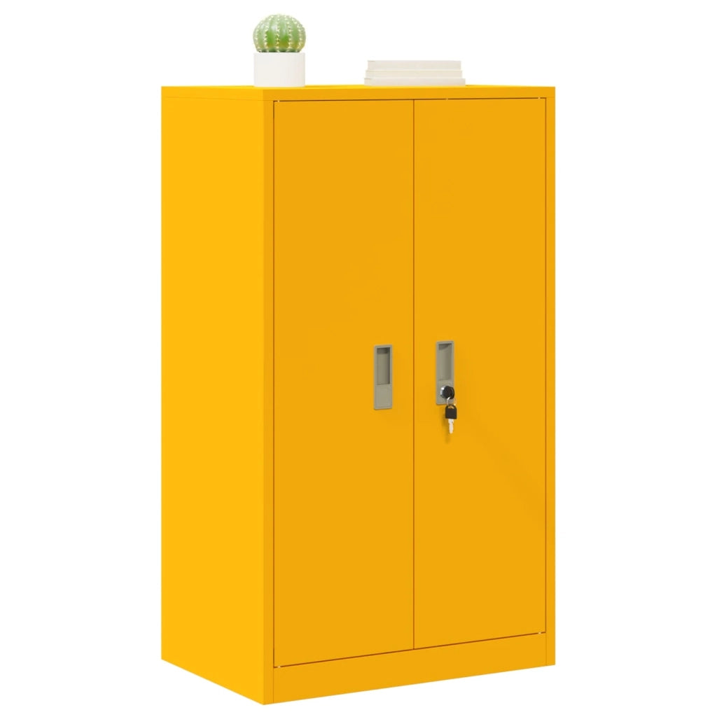 Armadio Giallo senape 60 x 40 x 105 cm Acciaio