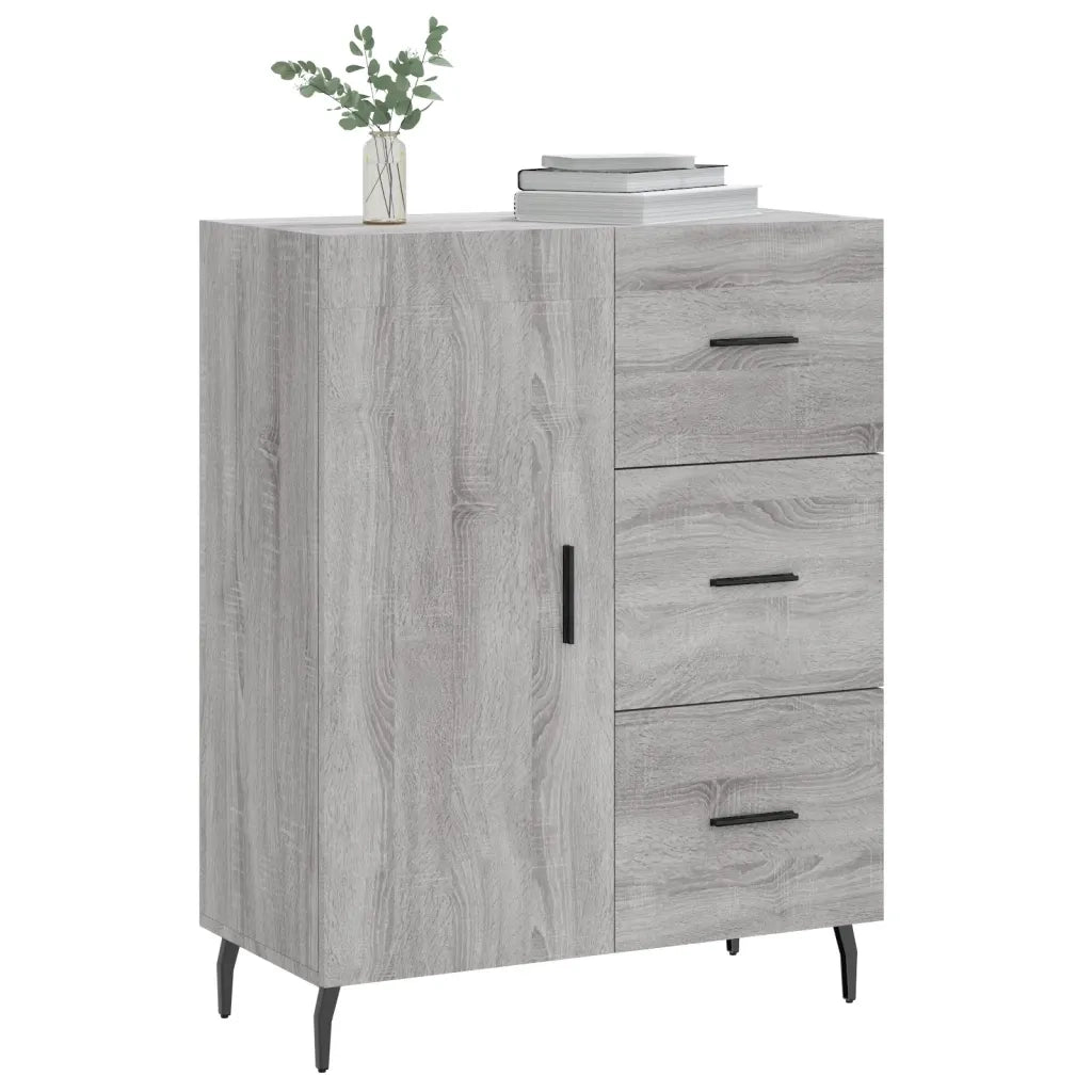Credenza Grigio Sonoma 69,5x34x90 cm in Legno Multistrato 827938