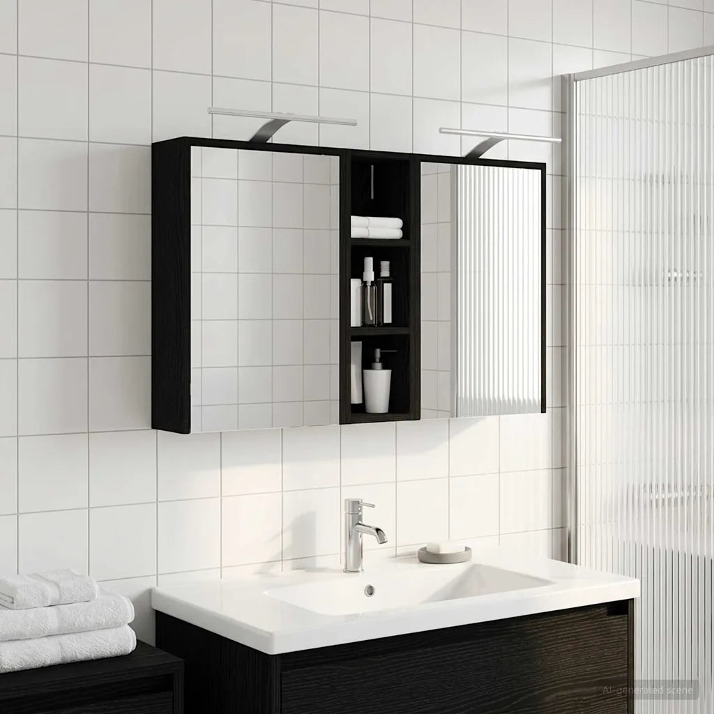 Set di Armadi da Bagno 3 pcs 106 x 16 x 62,5 cm 3403801