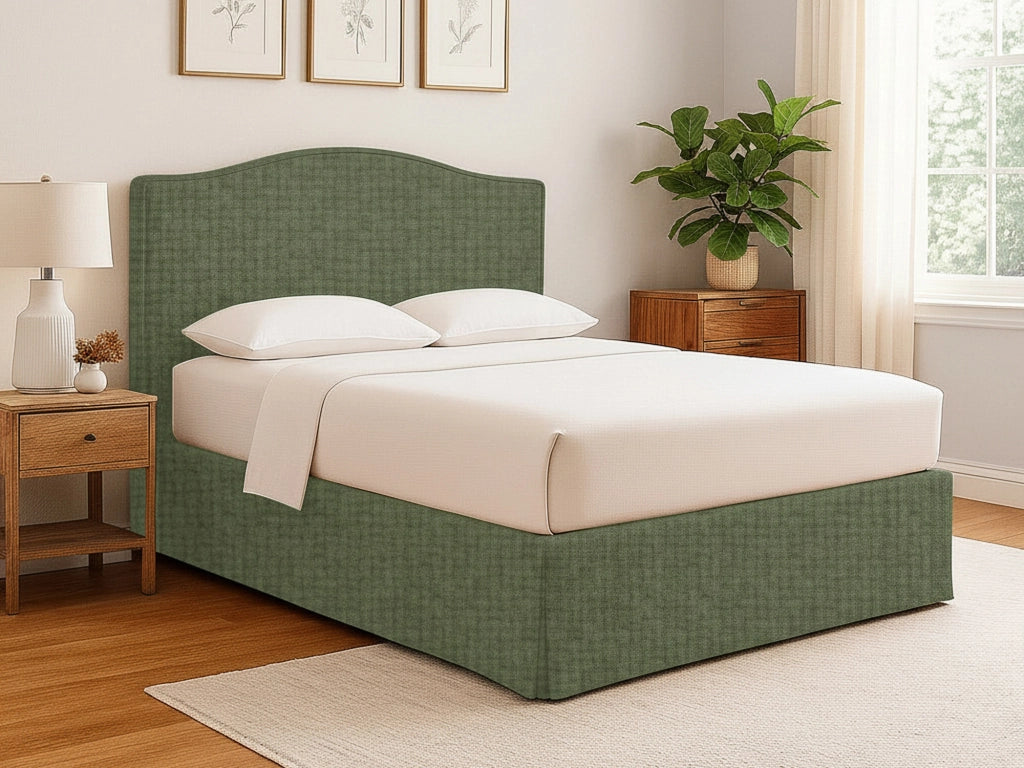 Batley, Letto Singolo Sfoderabile Made in Italy, Verde