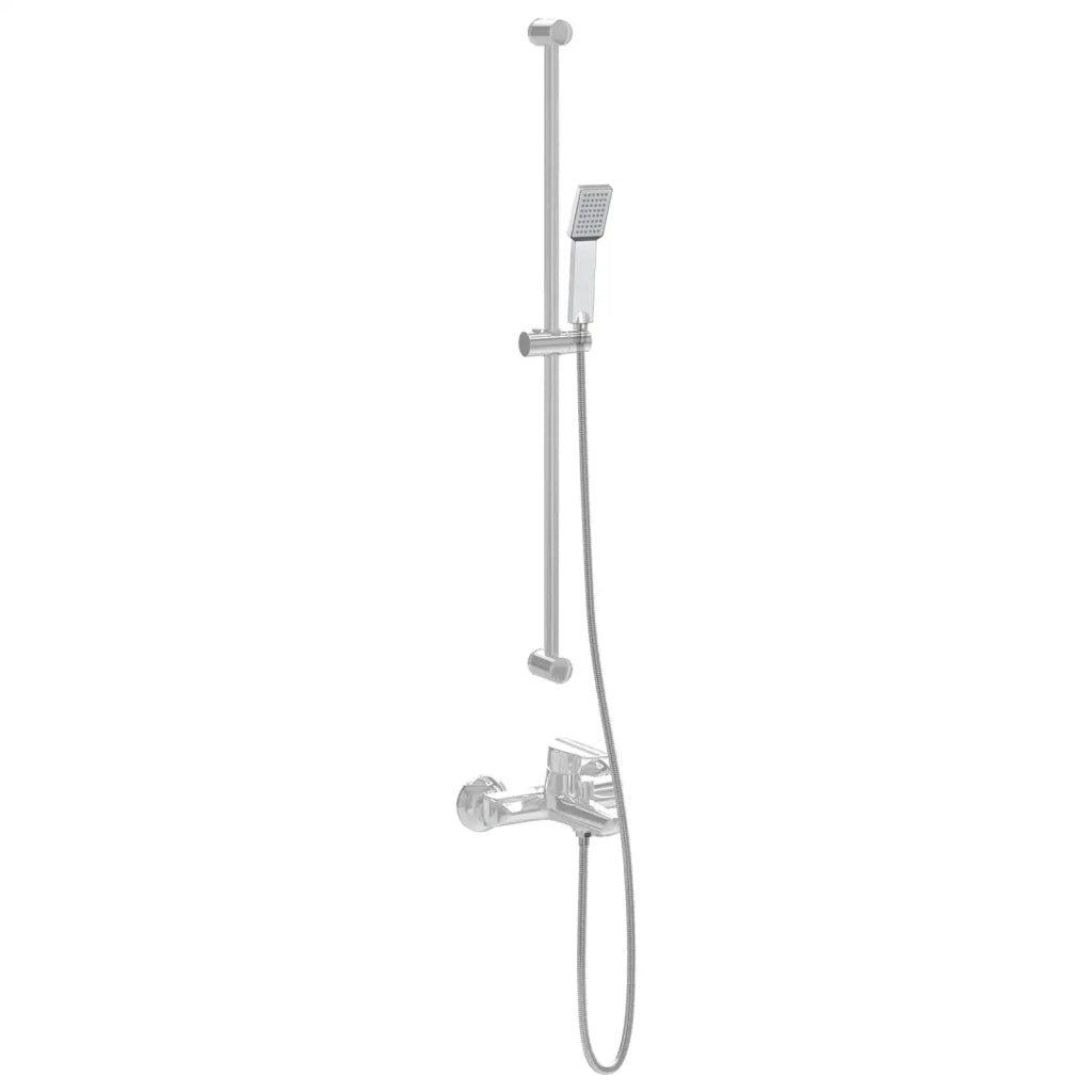 Set di doccia con soffione Cromato 150 cm Acciaio Inox