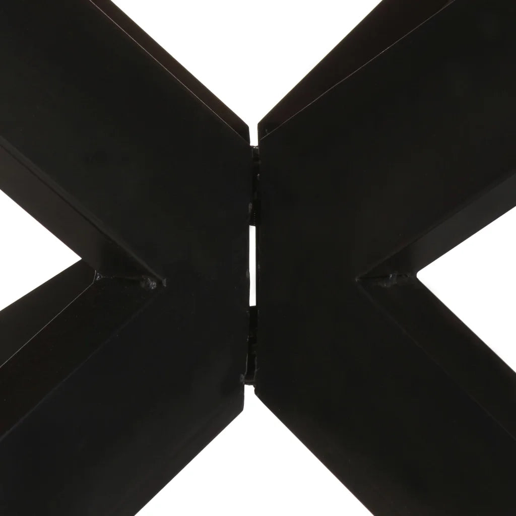 Tavolo da Pranzo Rotondo 175x75cm in Legno Massello di Recupero 321685