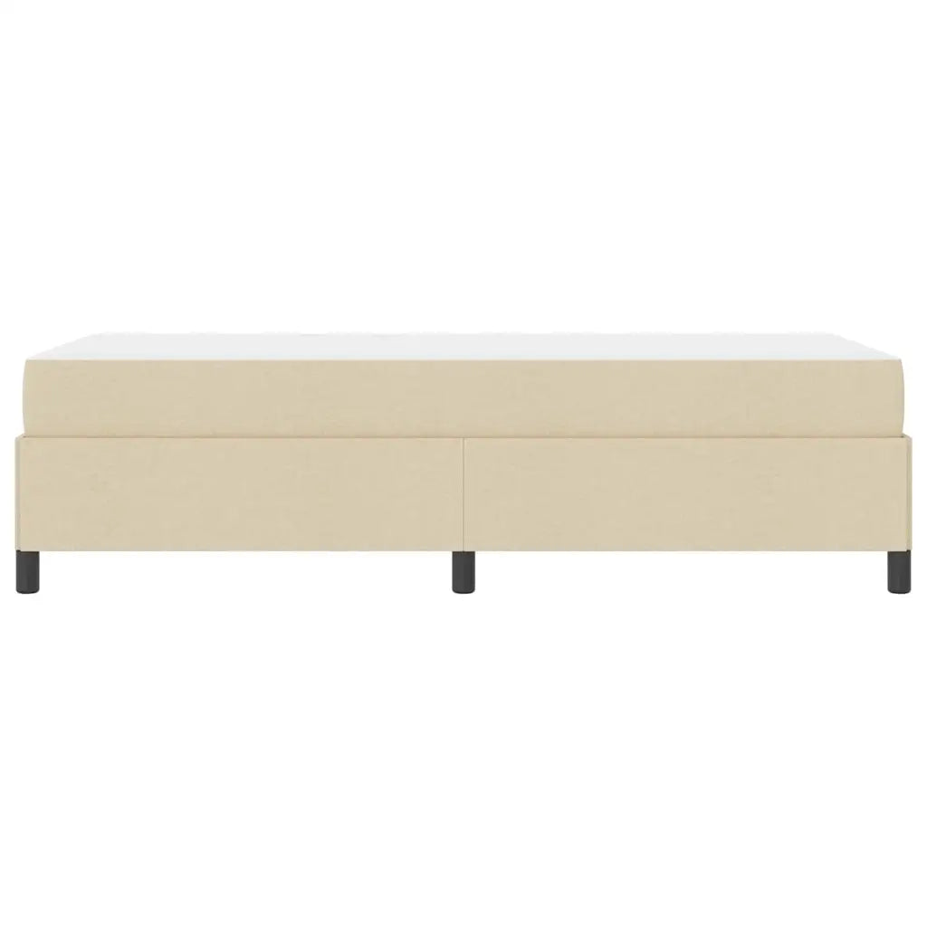 vidaXL Letto a molle Crema e Nero 100 x 200 cm