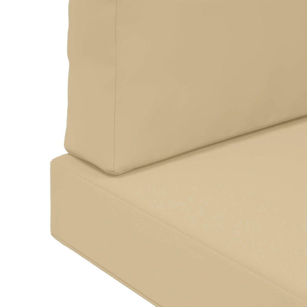 Cuscino per divano da esterno 3 pcs Beige Poliestere 900747
