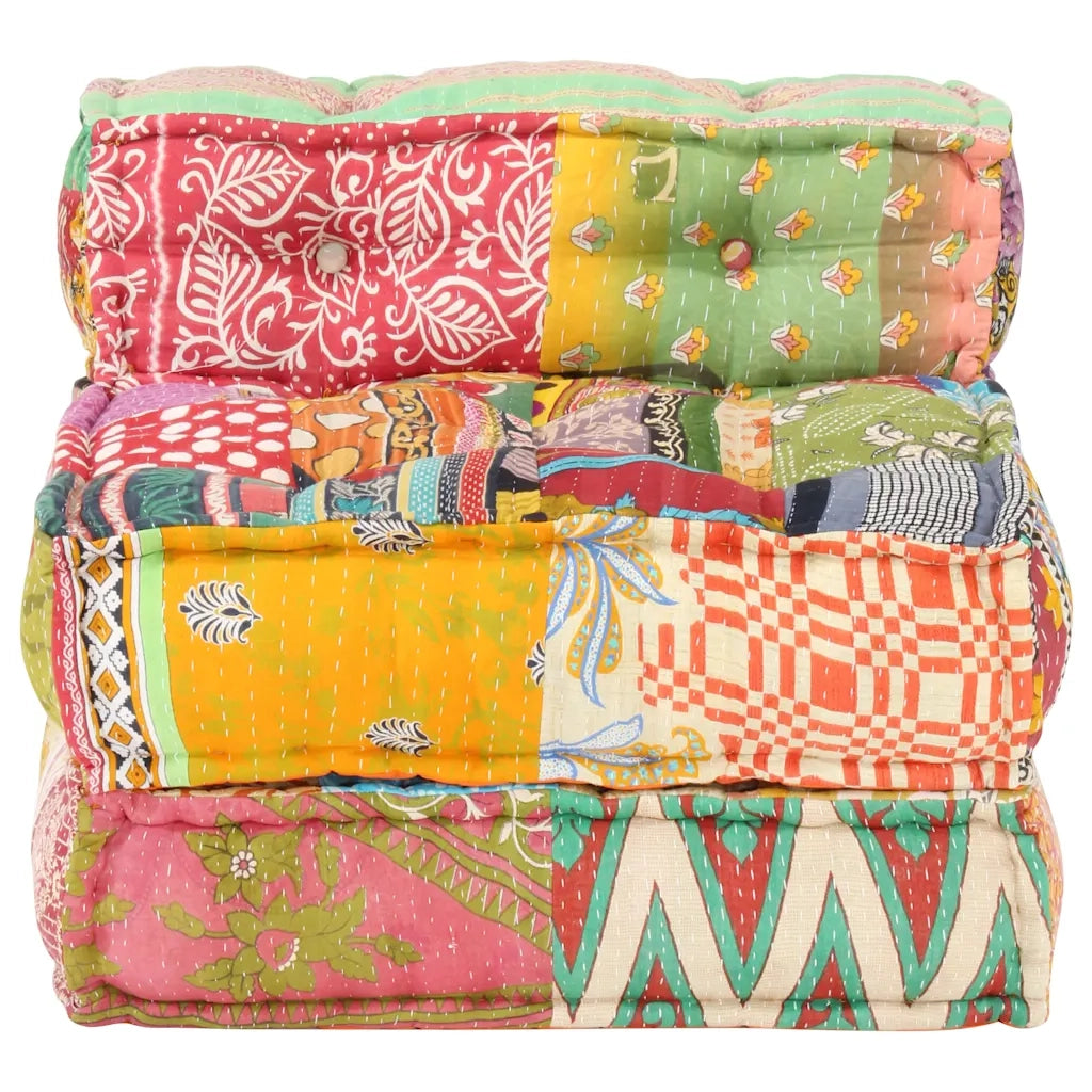 Pouf Modulare in Tessuto Patchwork 287702