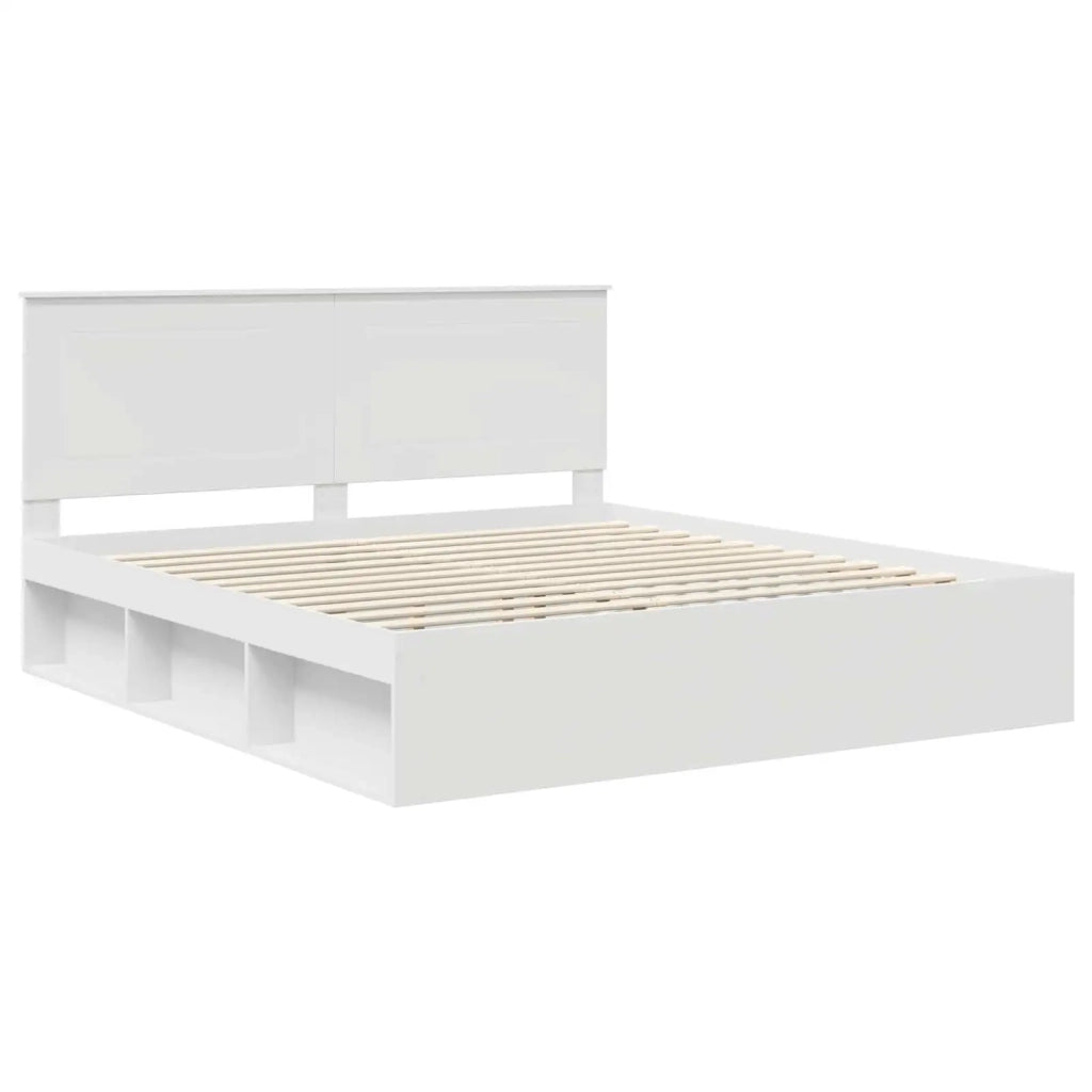 Struttura del letto Bianco 180 x 200 cm Pino massello 3409318