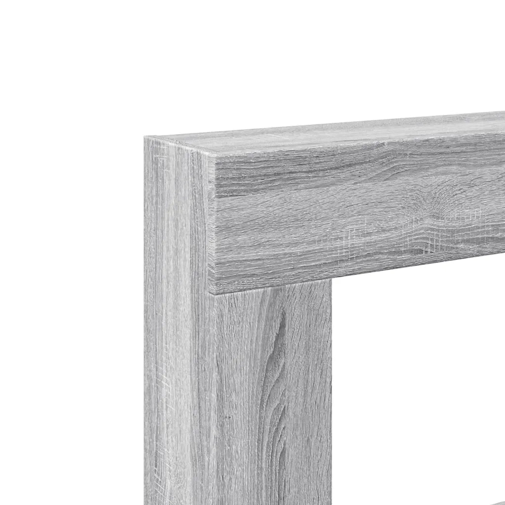 Cornice per Camino-Rivestimento per Camino Grigio Sonoma 81x18x82 cm in Truciolato