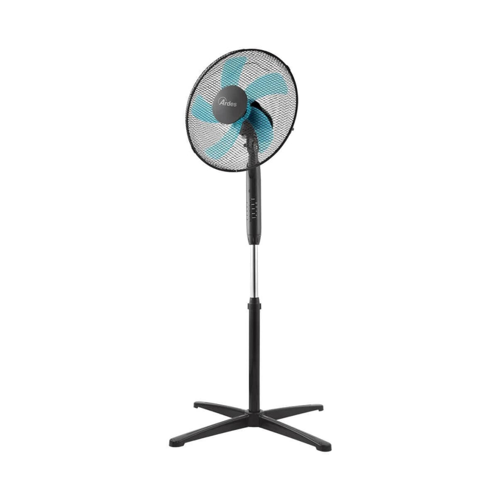 Ardes Ventilatore a Piantana con Telecomando STEELO 40PNR Oscillante e Inclinazione Regolabile Base di 40 cm