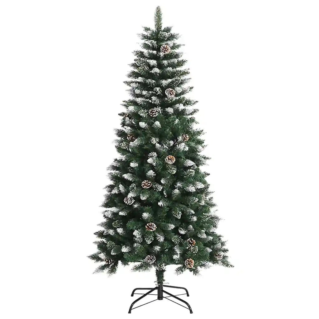 Albero di Natale Artificiale-Albero Natalizio con 150 LED Verde 120 cm 188206