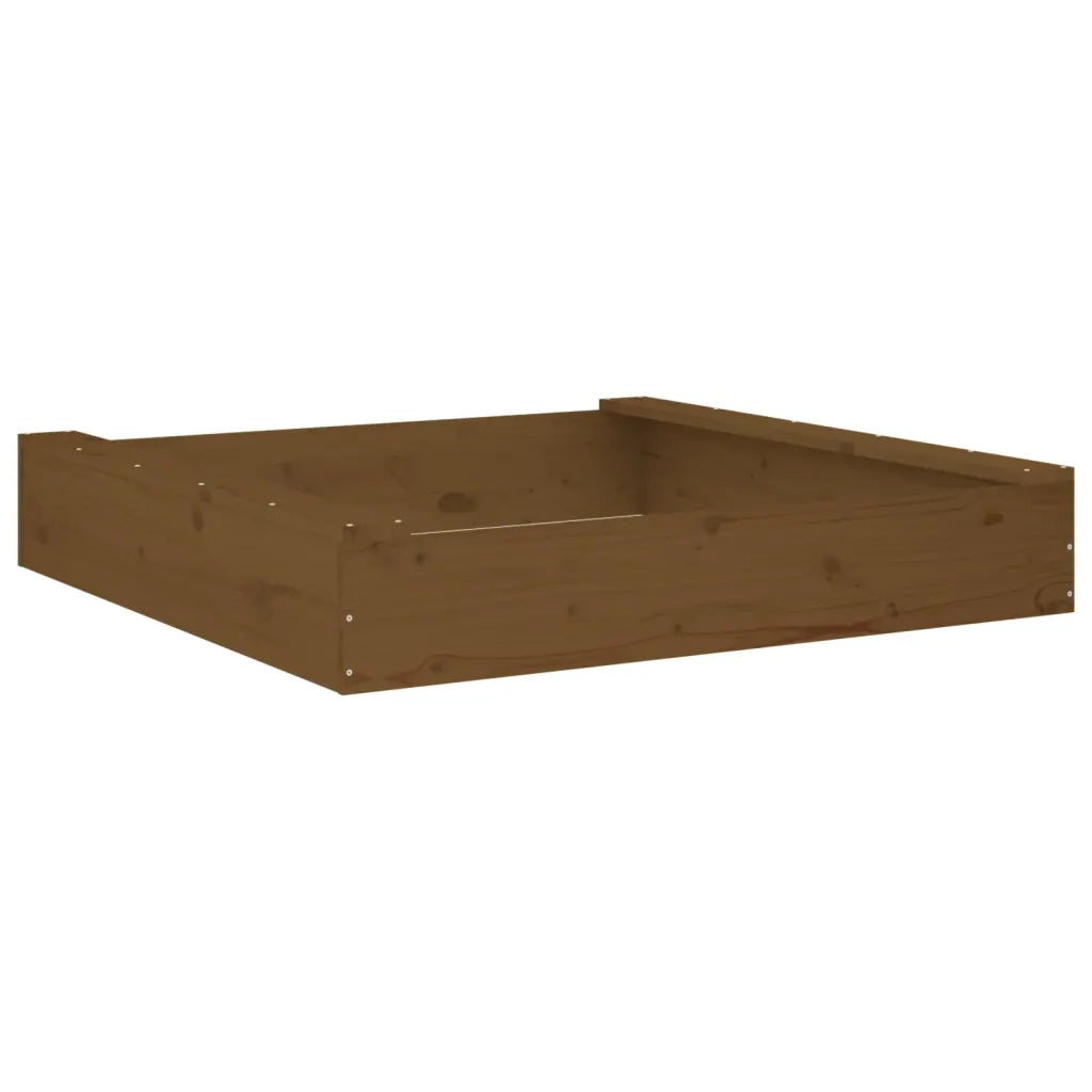 Sabbiera con Sedute Ambra Quadrata in Legno Massello di Pino 825033