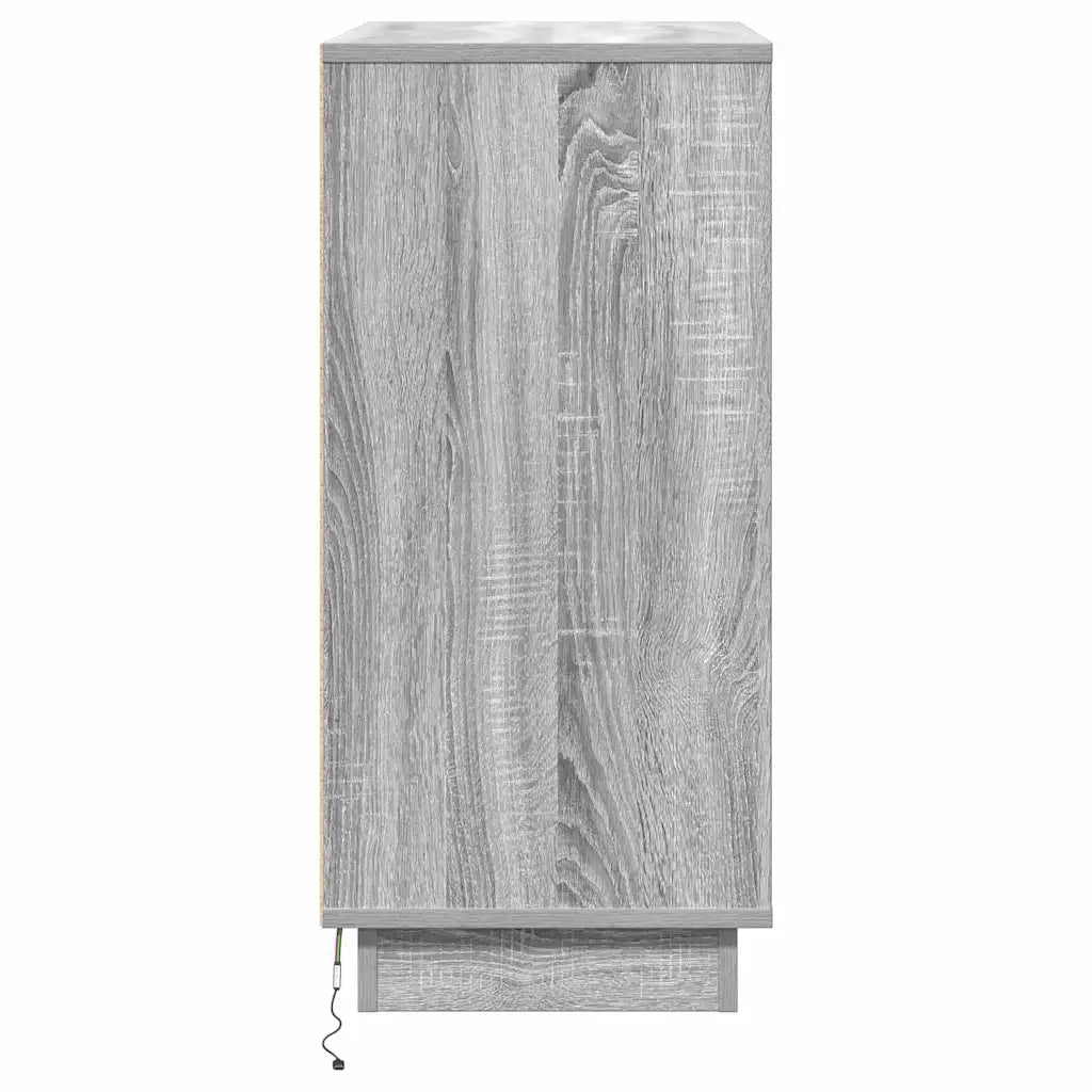 Comodino | Armadio da Notte | Mobiletto da notte Grigio 71 x 34,5 x 75 cm Legno multistrato