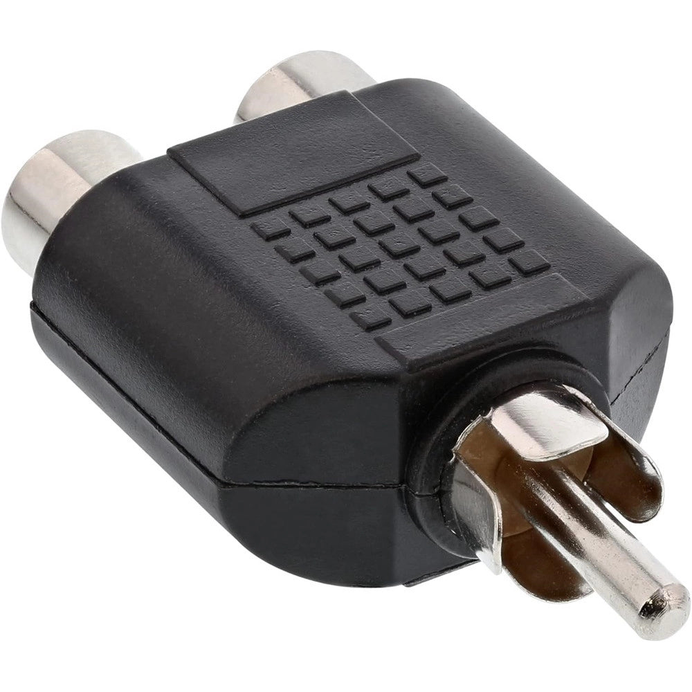 Trade Shop - Connettore Rca Adattatore Audio Con Spina Rca Maschio A 2 Rca Femmina C-rca01 -