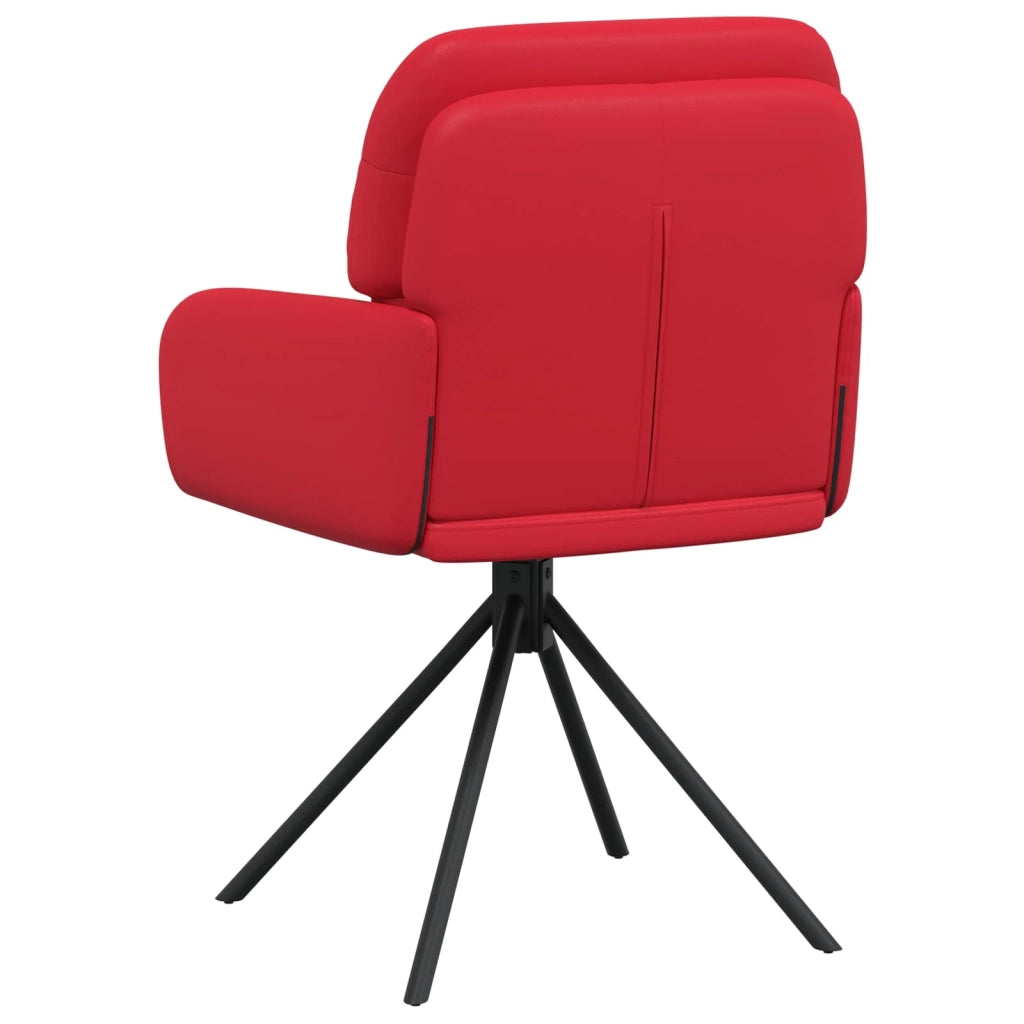Sedie da pranzo girevoli 6 pcs Similpelle Rosso 3428268