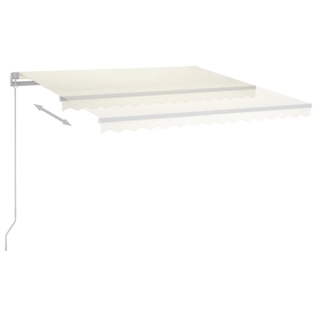 Tendada Sole Automatica Sensore Vento e LED 3,5x2,5 m Cremacod mxl 96683