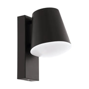 Applique Esterno Contemporanea Caldiero Metallo Grigio Policarbonato Bianco E27
