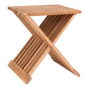 Sgabello Basso Erto, Marrone, Legno, 35x40x45 cm