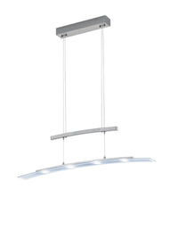 Lampada a Sospensione da Interno a LED in Metallo Nickel Opaco