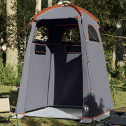 Tenda per Toilette-Tenda da esterno Grigio e Arancione Impermeabile