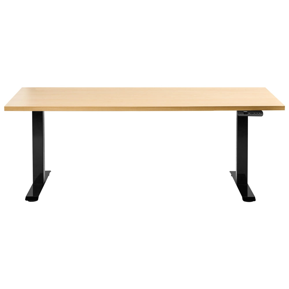 Scrivania regolabile in altezza elettricamente nero 160 x 72 cm Struttura in acciaio verniciato a polvere