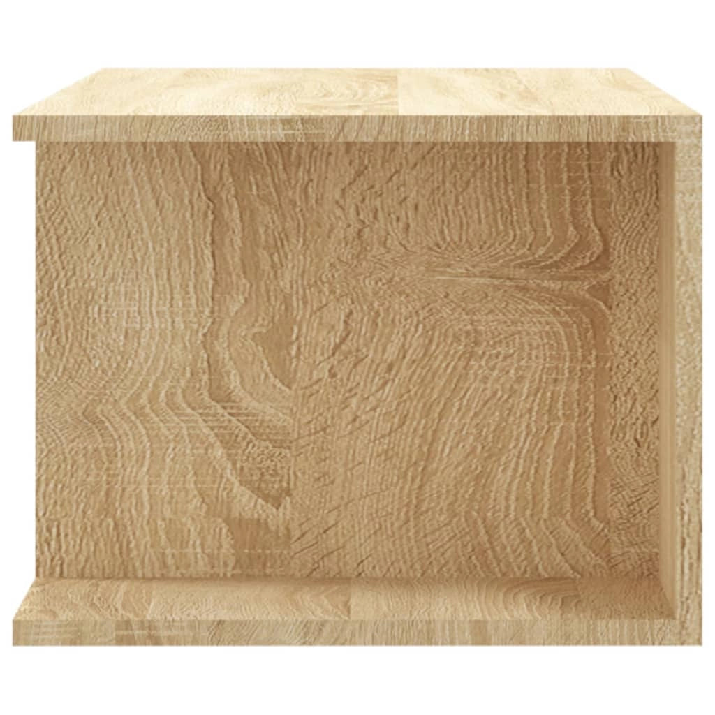 Mobile TV multimediale mensola TV credenza mobile TV sala da pranzo soggiorno camera da letto con luci LED rovere Sonoma 90 x 39 x 30 cm marrone 02_0026793