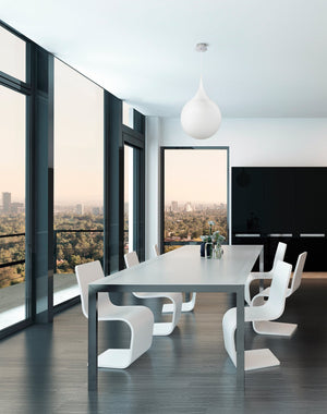 Lampada pendente Pendant in Metallo Dewdrop Bianco