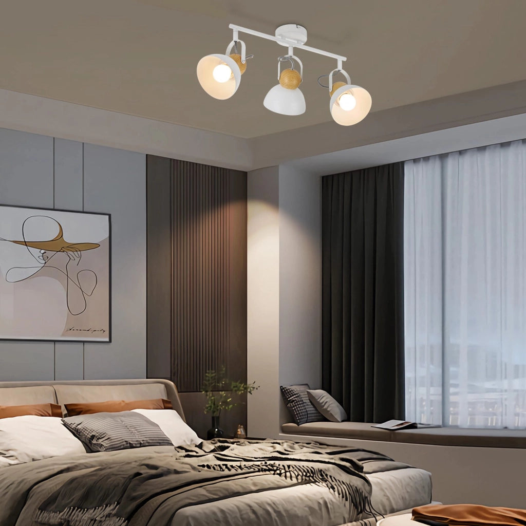 ZMH Faretto da soffitto a 3 luci orientabile a 350° Vintage Plafoniera Soggiorno