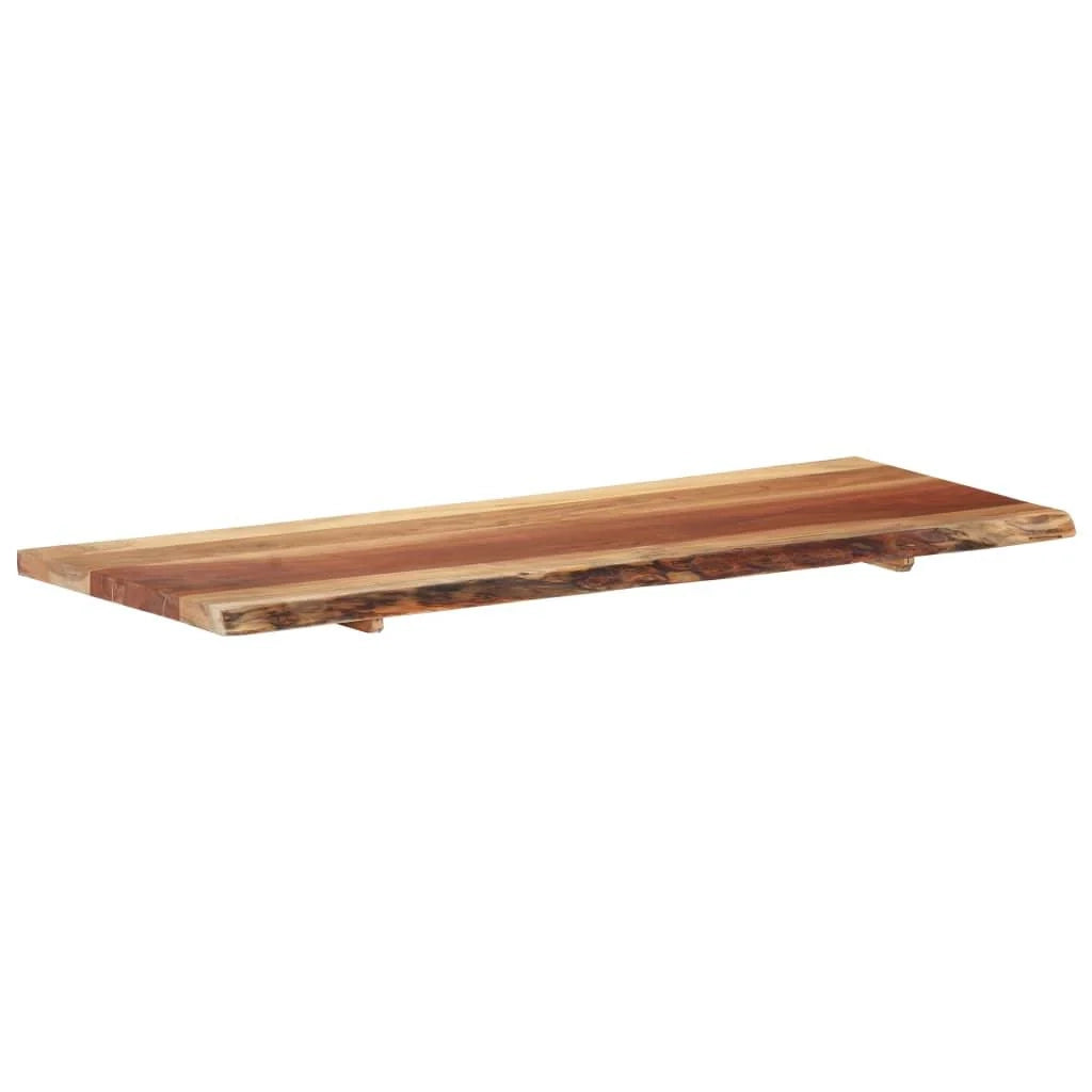 Piano lavabo in acacia mensola sospesa mensola per mobile lavabo piano lavabo 140 x 55 cm 02_0003423