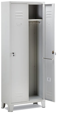 Armadio Spogliatoio in Metallo 2 Posti Fadi Grigio